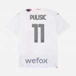 Günstige Fußballtrikots AC Mailand Pulisic 11 Kinder Auswärtstrikot 2023-24 Kurzarm